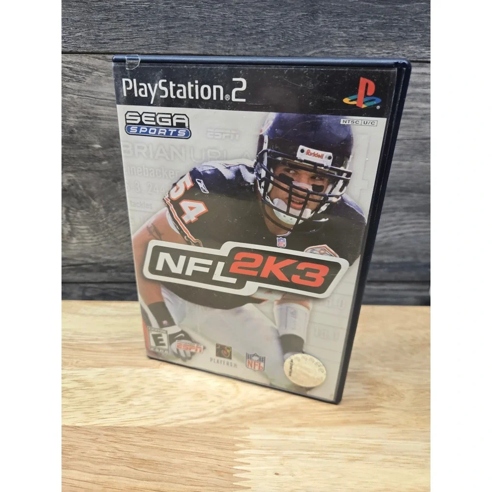 NFL 2K3 Sega Sports PlayStation 2 PS2 Video Game Brian Urlacher Cover NFL2K3